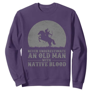 Never Underestimate An Old Man Native American Warrior Sweatshirt