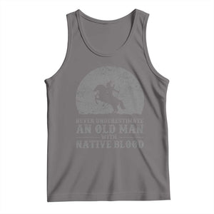 Never Underestimate An Old Man Native American Warrior Tank Top
