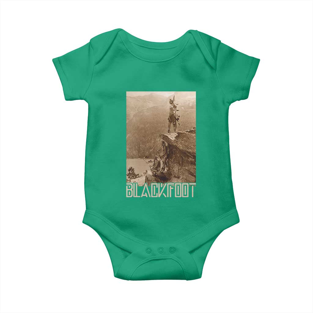 Blackfoot Native American Indians At Glacier National Park Baby Onesie