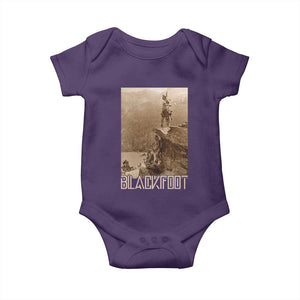 Blackfoot Native American Indians At Glacier National Park Baby Onesie