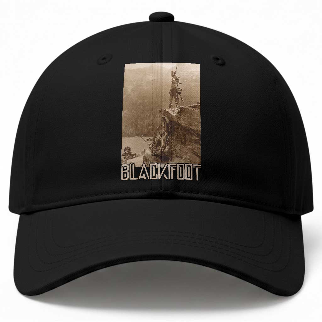 Blackfoot Native American Indians At Glacier National Park Baseball Cap TS14 Print Your Wear