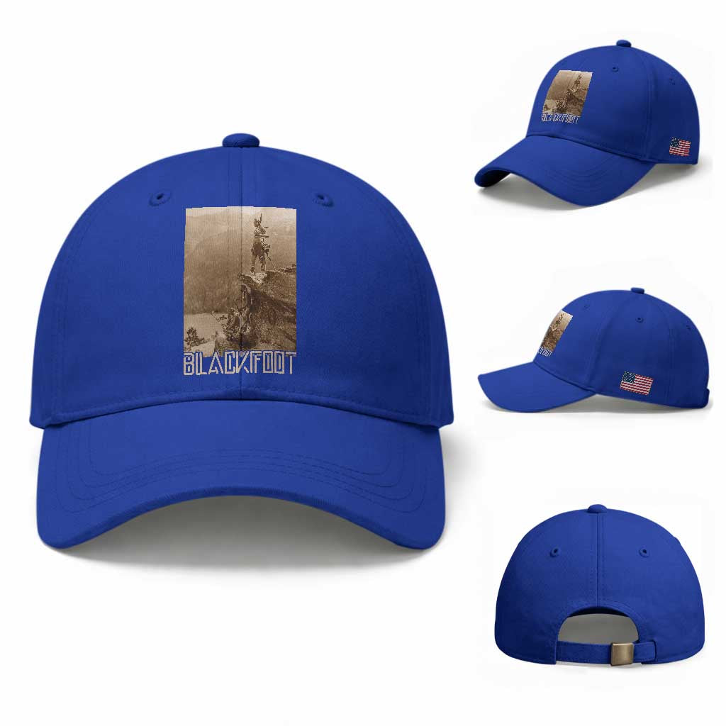 Blackfoot Native American Indians At Glacier National Park Baseball Cap