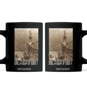 Blackfoot Native American Indians At Glacier National Park Coffee Mug