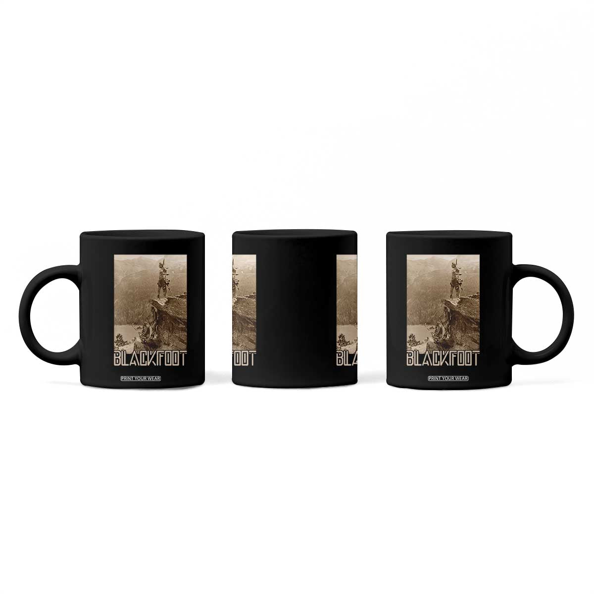 Blackfoot Native American Indians At Glacier National Park Coffee Mug