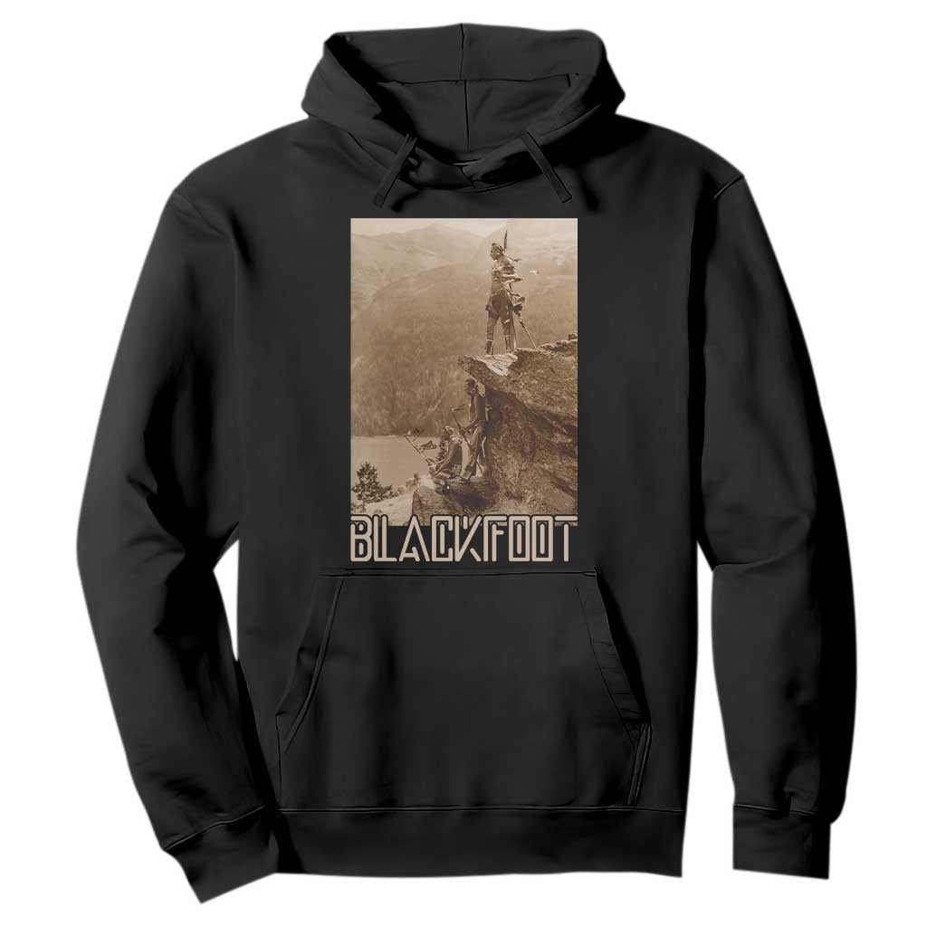Blackfoot Native American Indians At Glacier National Park Hoodie