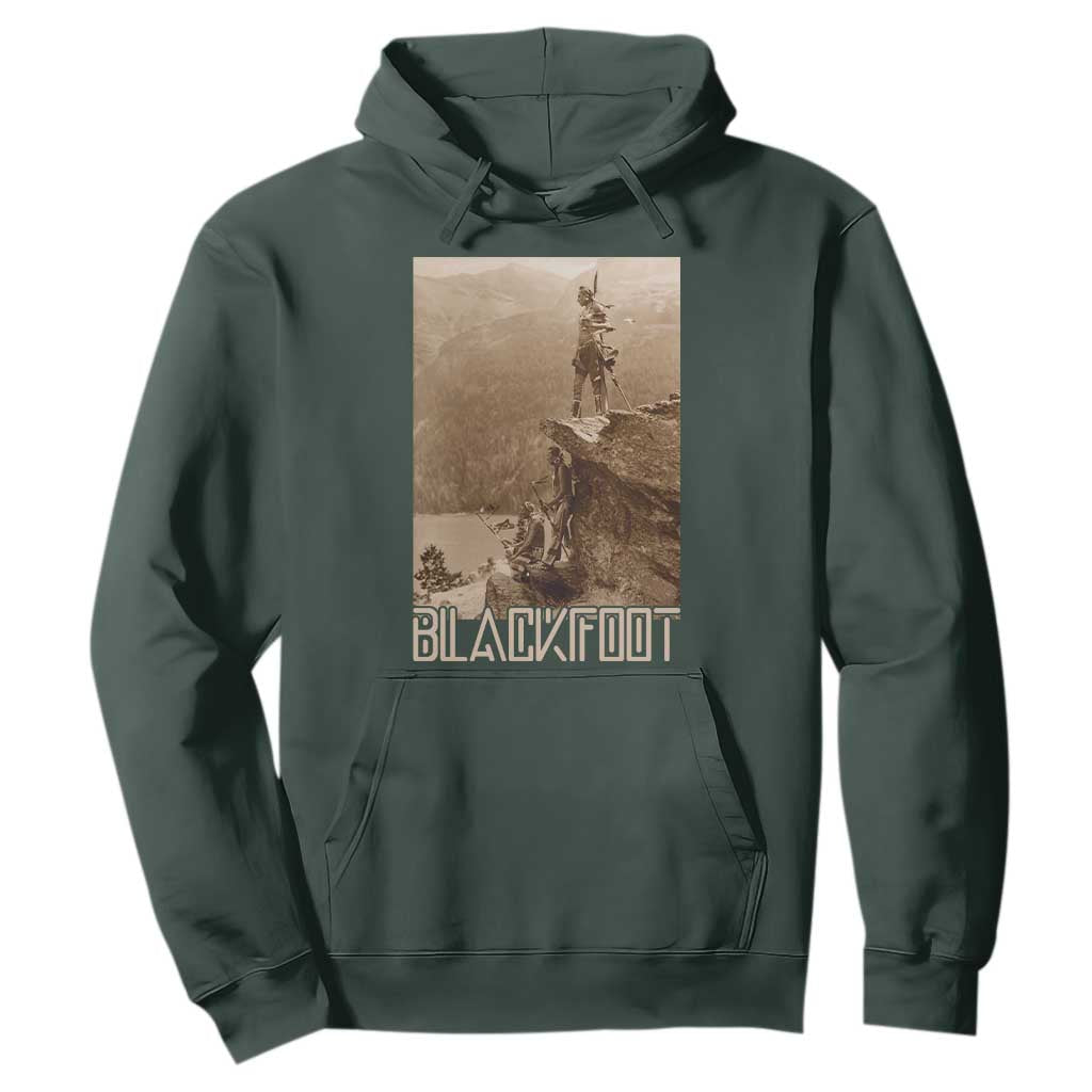Blackfoot Native American Indians At Glacier National Park Hoodie
