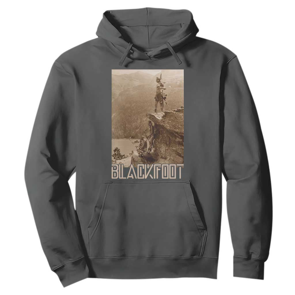 Blackfoot Native American Indians At Glacier National Park Hoodie