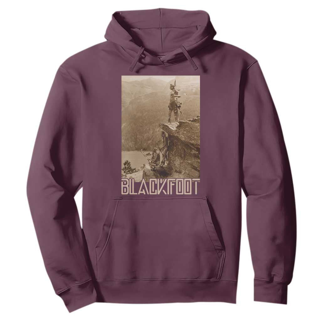 Blackfoot Native American Indians At Glacier National Park Hoodie