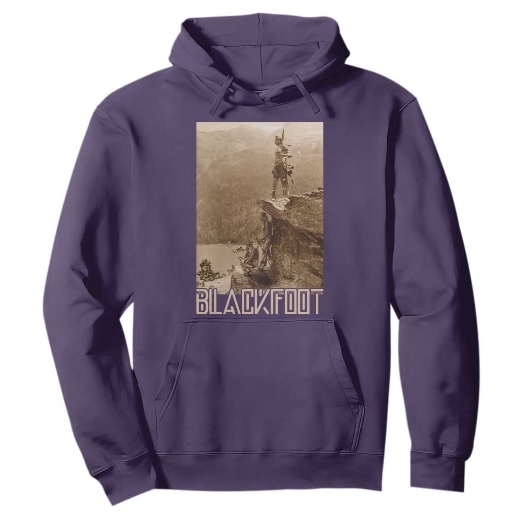 Blackfoot Native American Indians At Glacier National Park Hoodie