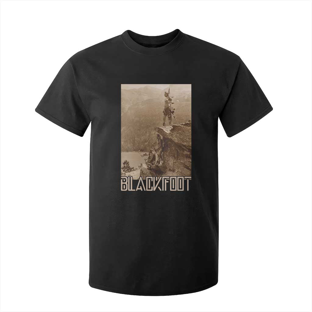 Blackfoot Native American Indians At Glacier National Park T Shirt For Kid