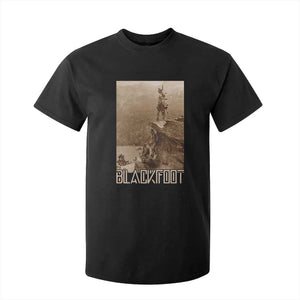 Blackfoot Native American Indians At Glacier National Park T Shirt For Kid