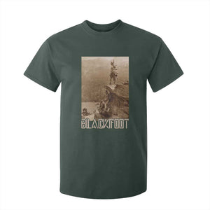 Blackfoot Native American Indians At Glacier National Park T Shirt For Kid