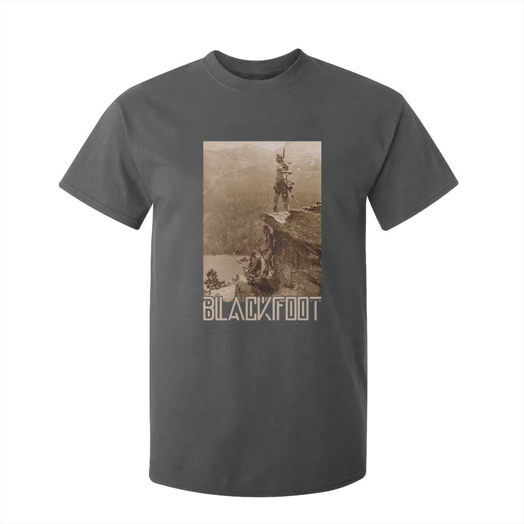 Blackfoot Native American Indians At Glacier National Park T Shirt For Kid