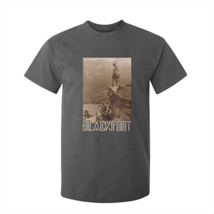 Blackfoot Native American Indians At Glacier National Park T Shirt For Kid