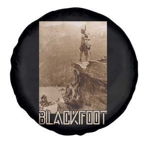 Blackfoot Native American Indians At Glacier National Park Spare Tire Cover
