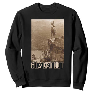 Blackfoot Native American Indians At Glacier National Park Sweatshirt