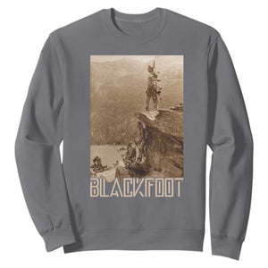 Blackfoot Native American Indians At Glacier National Park Sweatshirt