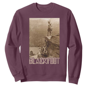 Blackfoot Native American Indians At Glacier National Park Sweatshirt