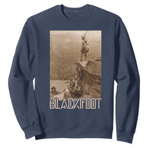 Blackfoot Native American Indians At Glacier National Park Sweatshirt