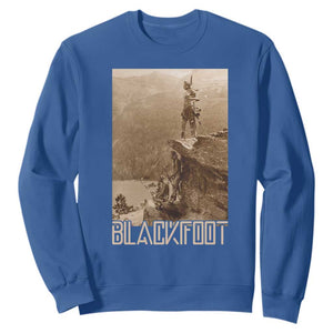 Blackfoot Native American Indians At Glacier National Park Sweatshirt