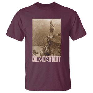 Blackfoot Native American Indians At Glacier National Park T Shirt