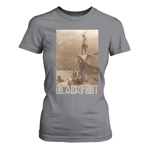 Blackfoot Native American Indians At Glacier National Park T Shirt For Women