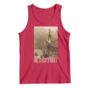 Blackfoot Native American Indians At Glacier National Park Tank Top