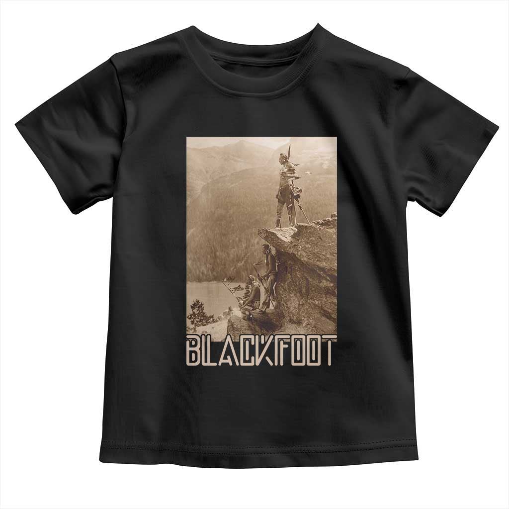 Blackfoot Native American Indians At Glacier National Park Toddler T Shirt TS14 Black Print Your Wear