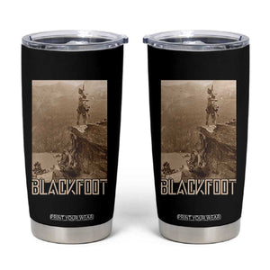 Blackfoot Native American Indians At Glacier National Park Tumbler Cup