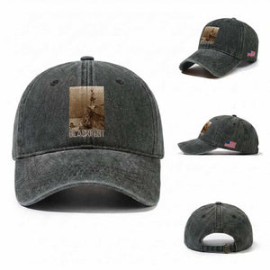 Blackfoot Native American Indians At Glacier National Park Washed Cotton Baseball Cap