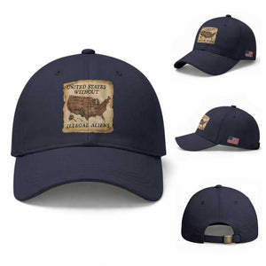 United States Without Illegal Aliens Baseball Cap Native Land Map
