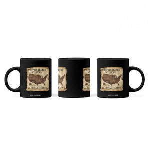 United States Without Illegal Aliens Coffee Mug Native Land Map