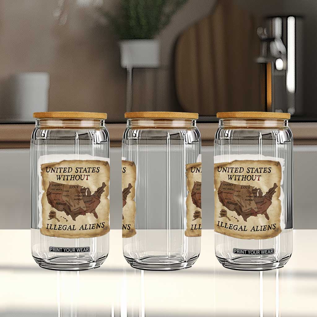 United States Without Illegal Aliens Glass Can Native Land Map