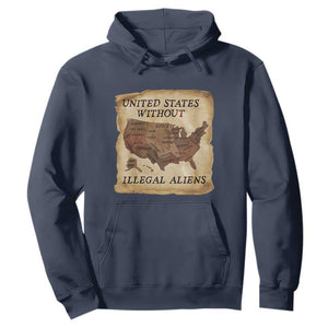 United States Without Illegal Aliens Hoodie Native Land Map