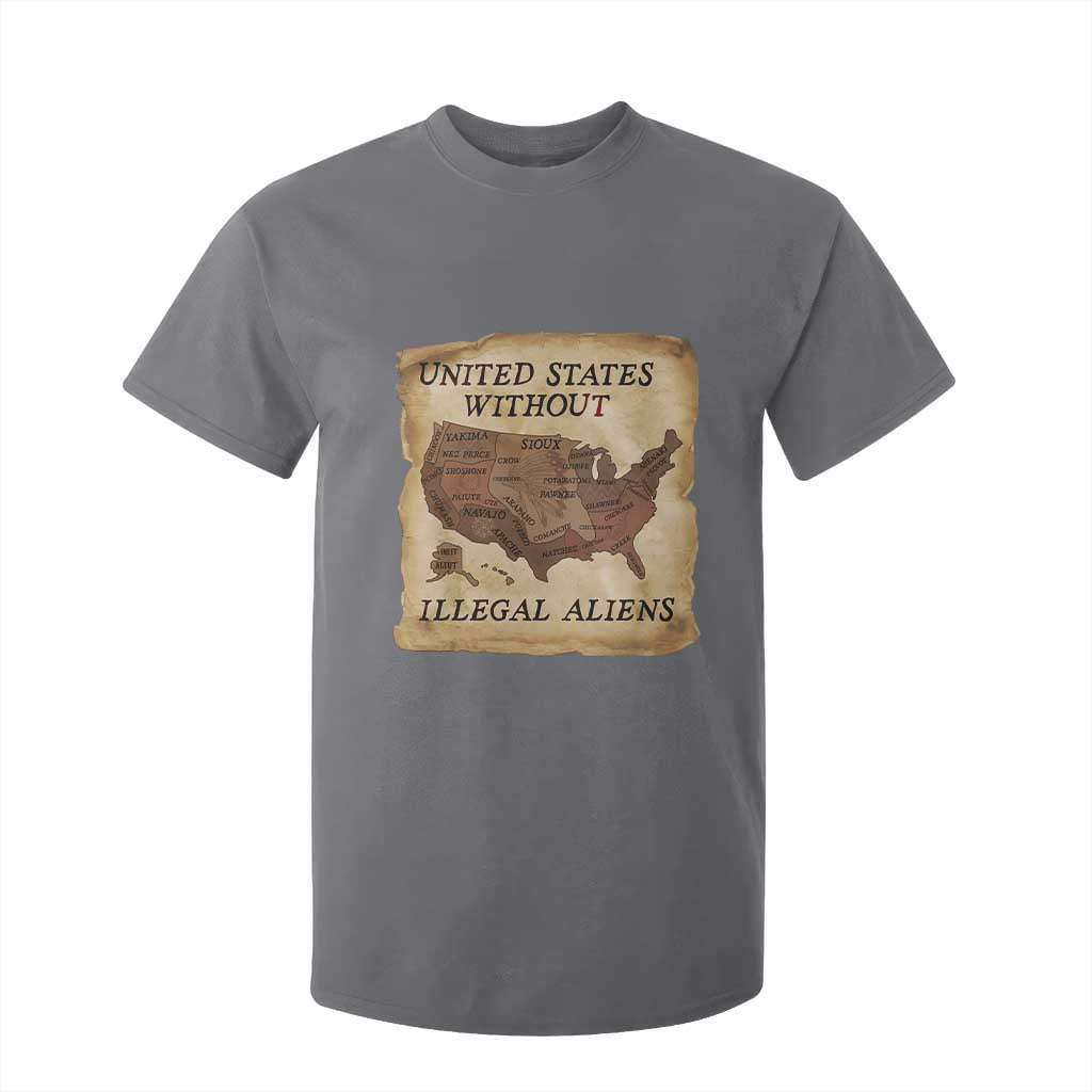 United States Without Illegal Aliens T Shirt For Kid Native Land Map