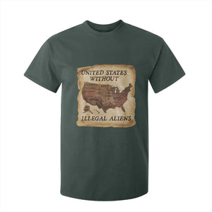 United States Without Illegal Aliens T Shirt For Kid Native Land Map