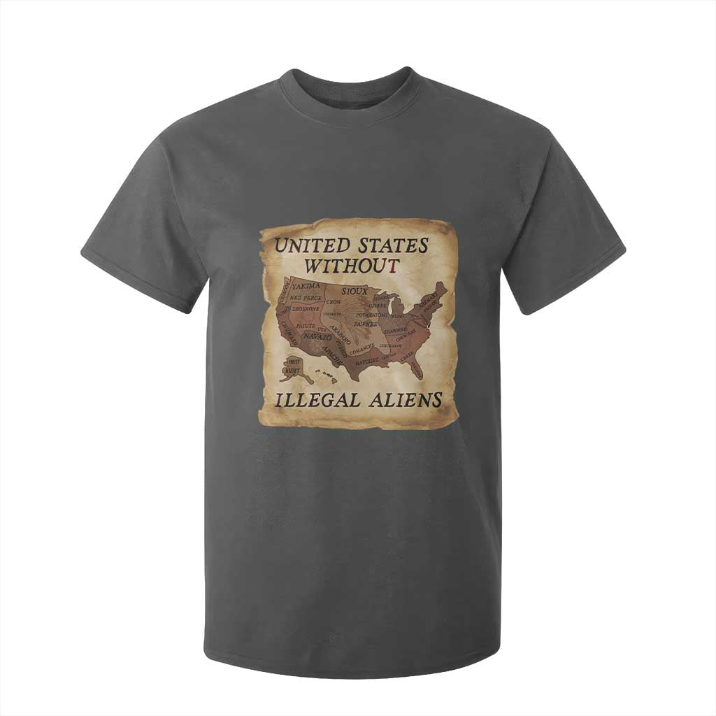 United States Without Illegal Aliens T Shirt For Kid Native Land Map