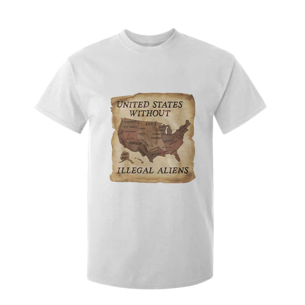 United States Without Illegal Aliens T Shirt For Kid Native Land Map