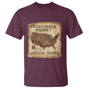 United States Without Illegal Aliens T Shirt Native Land Map