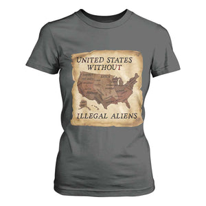 United States Without Illegal Aliens T Shirt For Women Native Land Map