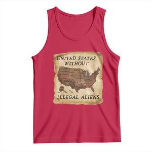 United States Without Illegal Aliens Tank Top Native Land Map