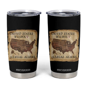United States Without Illegal Aliens Tumbler Cup Native Land Map