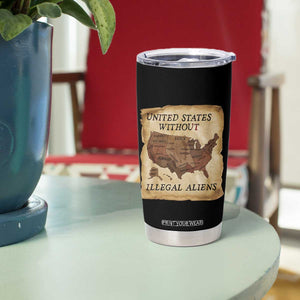 United States Without Illegal Aliens Tumbler Cup Native Land Map