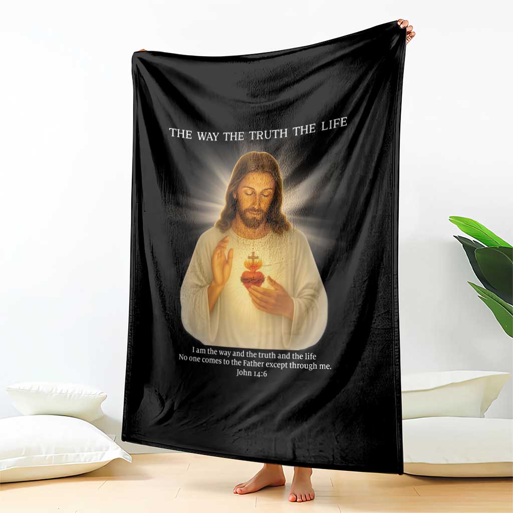 Jesus Christian Christmas Throw Blanket Cross Bible Verse Inspirational TS14 Print Your Wear