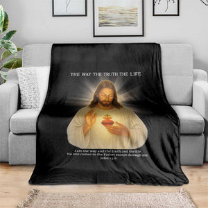Jesus Christian Christmas Throw Blanket Cross Bible Verse Inspirational TS14 Print Your Wear