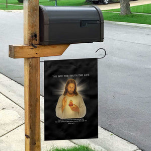 Jesus Christian Christmas Garden Flag Cross Bible Verse Inspirational TS14 Print Your Wear