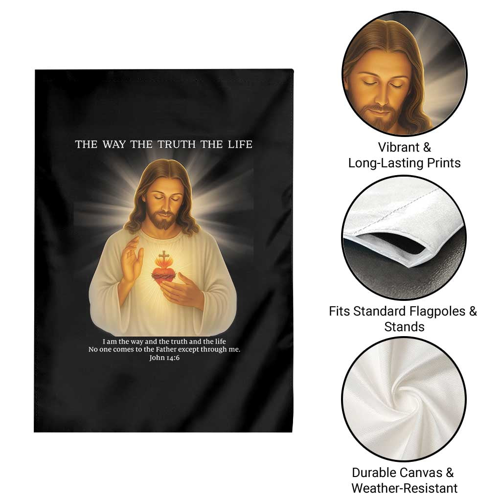 Jesus Christian Christmas Garden Flag Cross Bible Verse Inspirational TS14 Print Your Wear
