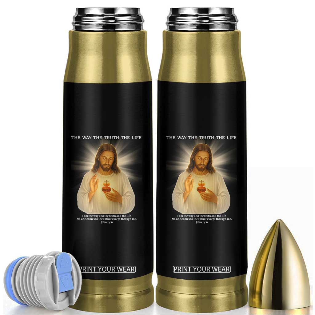 Jesus Christian Christmas Bullet Tumbler Cross Bible Verse Inspirational TS14 Black Print Your Wear