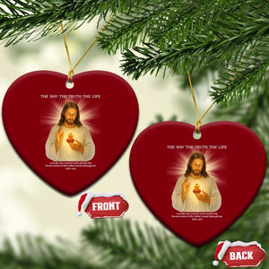 Jesus Christian Xmas Ceramic Ornament Cross Bible Verse Inspirational TS14 Print Your Wear