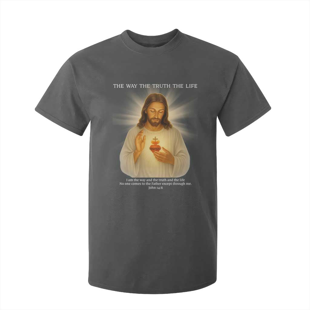 Jesus Christian Christmas T Shirt For Kid Cross Bible Verse Inspirational TS14 Dark Heather Print Your Wear